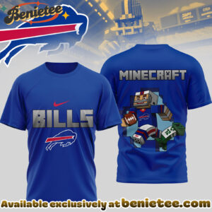 Buffalo Bill Premium NFL Minecraft 3D Shirt