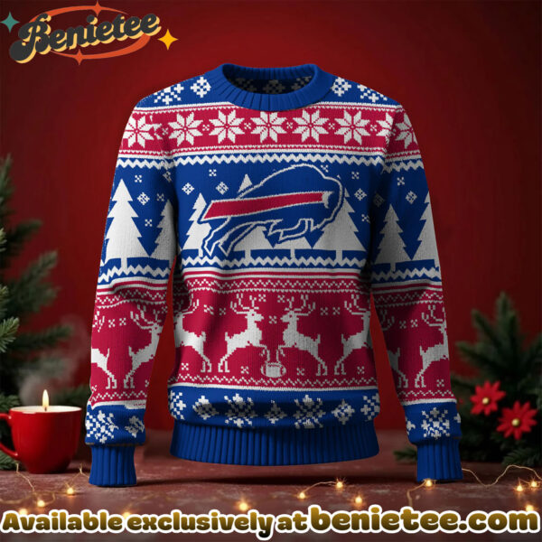 Buffalo Bills 2025 Christmas New Ugly Sweatshirt, All Team NFL