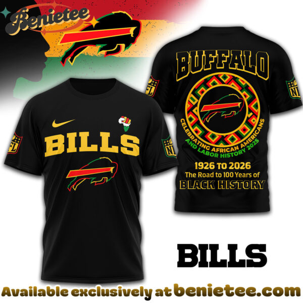 Buffalo Bills Premium NFL Black History Month 3D Tshirt, Sweatshirt, Hoodie