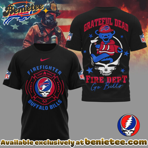 Buffalo Bills Premium NFL Grateful Dead Firefighter 3D Shirt, Hoodie, Sweatshirt