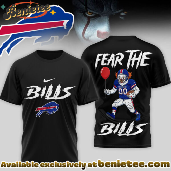 Buffalo Bills Premium NFL Pennywise 3D Shirt