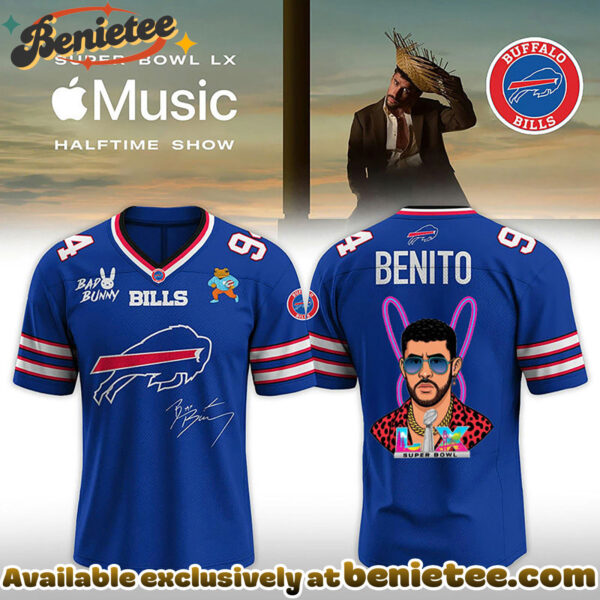 Buffalo Bills x Bad Bunny Super B LX 2026 Show-V-neck Short Sleeve Jersey