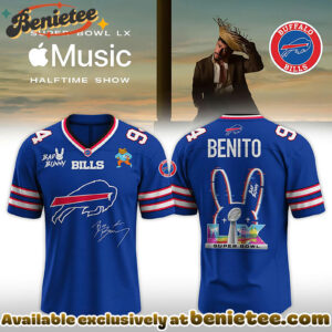 Buffalo Bills x Bad Bunny Super B LX 2026-V-neck Short Sleeve Jersey