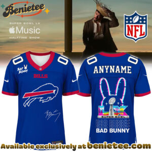 Buffalo Bills x Bad Bunny Super Bowl Football Jersey Limited Edition