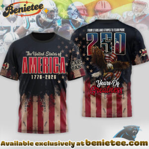 Carolina Panthers Premium NFL 250th Anniversary Of America 3D Shirt, Hoodie, Sweatshirt