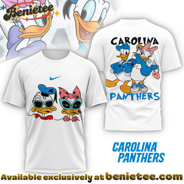 Carolina Panthers Premium NFL Donald And Daisy 3D Tshirt, Sweatshirt, Hoodie