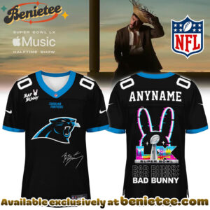 Carolina Panthers x Bad Bunny Super Bowl Football Jersey Limited Edition