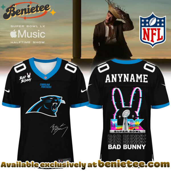 Carolina Panthers x Bad Bunny Super Bowl Football Jersey Limited Edition