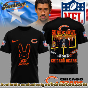 Chicago Bears Premium NFL Bad Bunny Super Bowl 3D Shirt, Hoodie, Sweatshirt