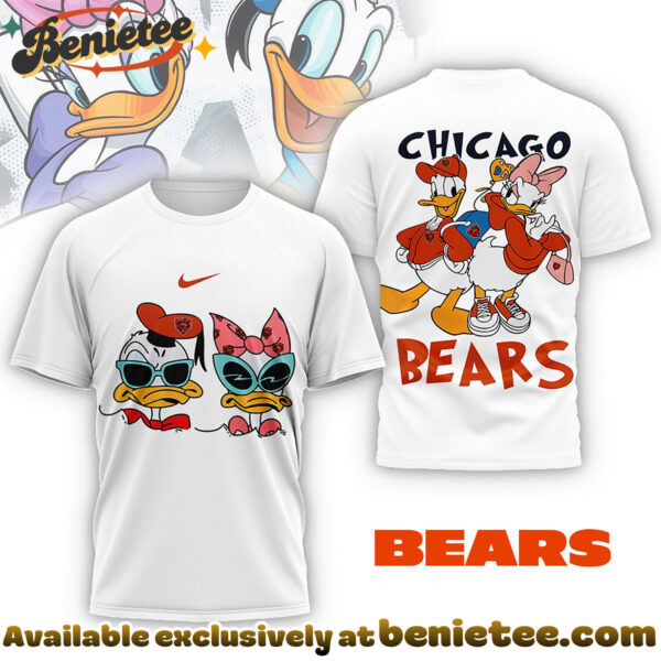 Chicago Bears Premium NFL Donald And Daisy 3D Tshirt, Sweatshirt, Hoodie