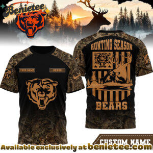 Chicago Bears Premium NFL Hunting Season 3D Shirt