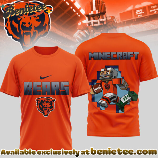 Chicago Bears Premium NFL Minecraft 3D Shirt