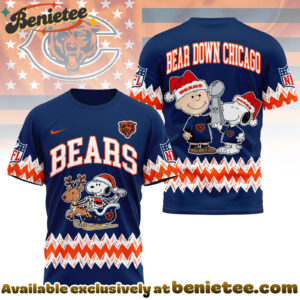 Chicago Bears Premium NFL Snoopy Super Bowl Holiday 3D Shirt, Hoodie, Sweatshirt