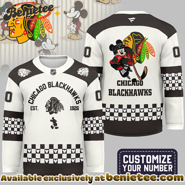 Chicago Blackhawks Premium NHL Disney Game Day Hockey Jersey