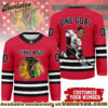 Chicago Blackhawks Premium NHL Scooby Doo Personalized Hockey Jersey