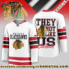Chicago Blackhawks Premium NHL They Not Like Us Hockey Jersey