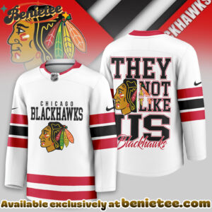 Chicago Blackhawks Premium NHL They Not Like Us Hockey Jersey
