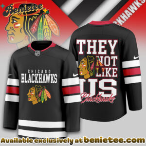 Chicago Blackhawks Premium NHL They Not Like Us Hockey Jersey - Ver 2