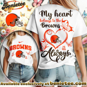 Cleveland Browns Premium NFL Butterfly Women Shirt, Hoodie, Sweatshirt