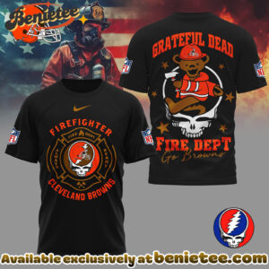 Cleveland Browns Premium NFL Grateful Dead Firefighter 3D Shirt, Hoodie, Sweatshirt