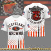 Cleveland Browns Premium NFL Law Enforcement Tribute 3D Shirt