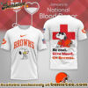 Cleveland Browns Premium NFL Snoopy Blood Donor Awareness Month Tshirt, Sweatshirt, Hoodie