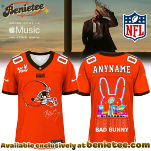 Cleveland Browns x Bad Bunny Super Bowl Football Jersey Limited Edition