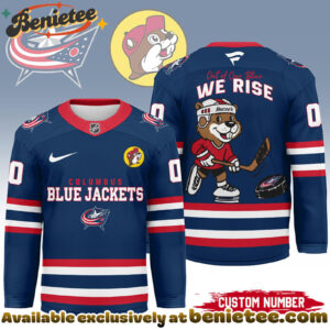 Columbus Blue Jackets Premium NHL Bucees Personalized Hockey Jersey