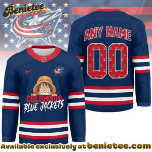 Columbus Blue Jackets Premium NHL One Piece Hockey Jersey NY