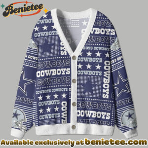 Dallas Cowboys Cardigan Christmas Sweater, Ugly Sweatshirt, Shirt, Hoodie, All Team NFL