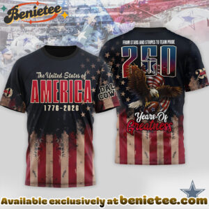 Dallas Cowboys Premium NFL 250th Anniversary Of America 3D Shirt, Hoodie, Sweatshirt