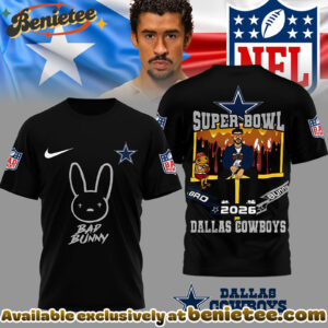 Dallas Cowboys Premium NFL Bad Bunny Super Bowl 3D Shirt, Hoodie, Sweatshirt
