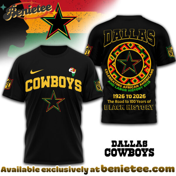 Dallas Cowboys Premium NFL Black History Month 3D Tshirt, Sweatshirt, Hoodie