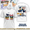 Dallas Cowboys Premium NFL Donald And Daisy 3D Tshirt, Sweatshirt, Hoodie