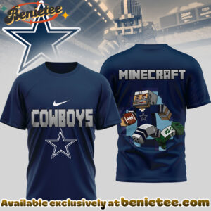 Dallas Cowboys Premium NFL Minecraft 3D Shirt