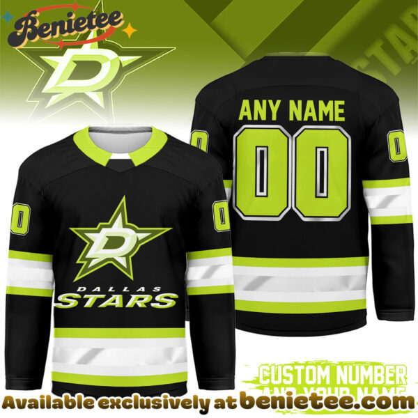Dallas Stars Premium NHL Hi-Vis Hockey Spirit Custom Name and Number Jersey
