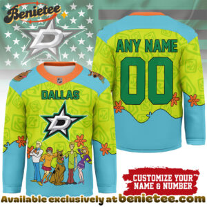 Dallas Stars Premium NHL Scooby Doo Hockey Jersey