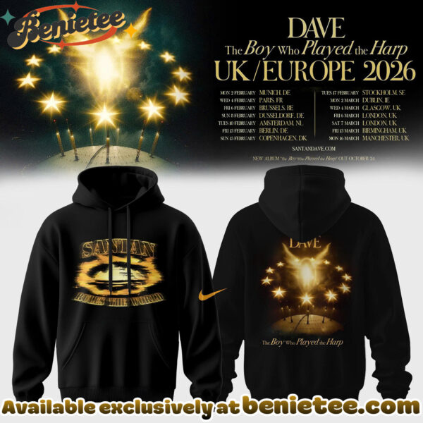 Dave The Boy Who Played The Harp Tour 2026 Collection Hoodie, T-shirt, Sweatshirt