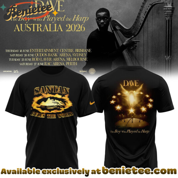 Dave The Boy Who Played The Harp Tour 2026 Collection Shirt, Hoodie, Sweatshirt