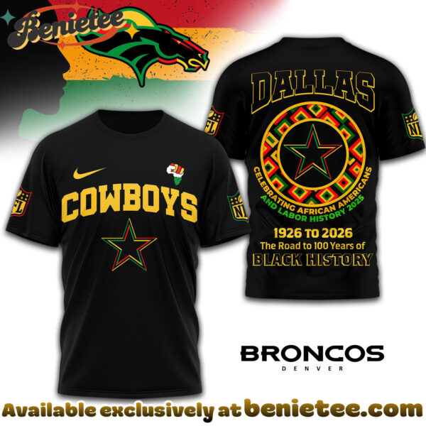 Denver Broncos Premium NFL Black History Month 3D Tshirt, Sweatshirt, Hoodie