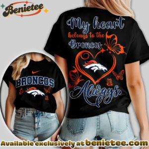 Denver Broncos Premium NFL Butterfly Women Shirt, Hoodie, Sweatshirt