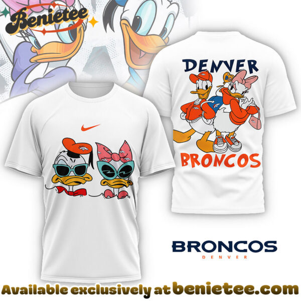 Denver Broncos Premium NFL Donald And Daisy 3D Tshirt, Sweatshirt, Hoodie