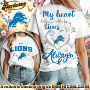 Detroit Lions Premium NFL Butterfly Women Shirt, Hoodie, Sweatshirt