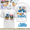 Detroit Lions Premium NFL Donald And Daisy 3D Tshirt, Sweatshirt, Hoodie
