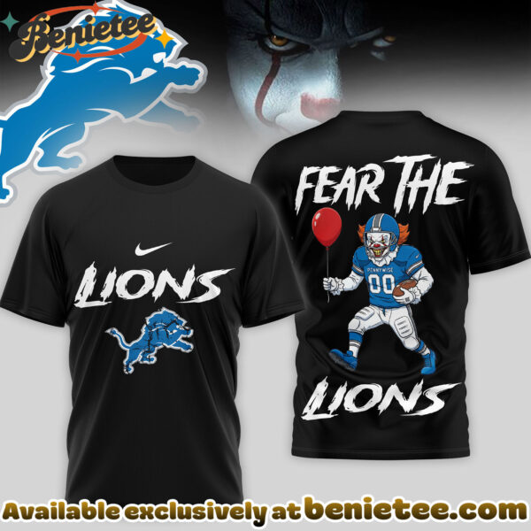 Detroit Lions Premium NFL Pennywise 3D Shirt