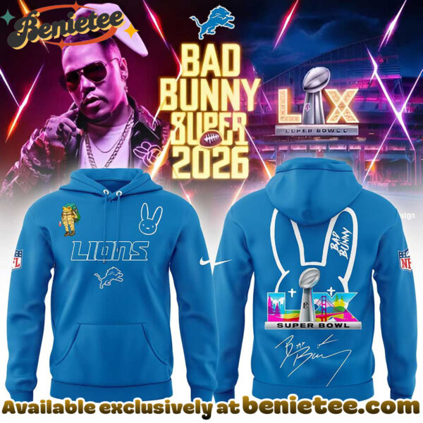 Detroit Lions x Bad Bunny Super Bowl 2026 Combo Hoodie, Sweatshirt, Tshirt
