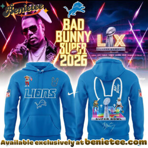 Detroit Lions x Bad Bunny Super Bowl 2026 Combo Hoodie, Sweatshirt, Tshirt V3