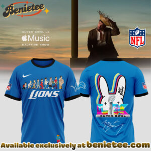 Detroit Lions x Bad Bunny Super Bowl Limited Edition Tshirt, Sweatshirt, Hoodie