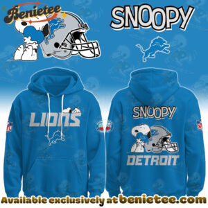 Detroit Lions x Snoopy Hoodie, Sweatshirt, T-shirt Limited Edition - Selling Out Fast