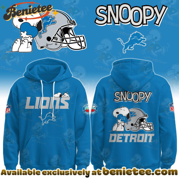 Detroit Lions x Snoopy Hoodie, Sweatshirt, T-shirt Limited Edition - Selling Out Fast